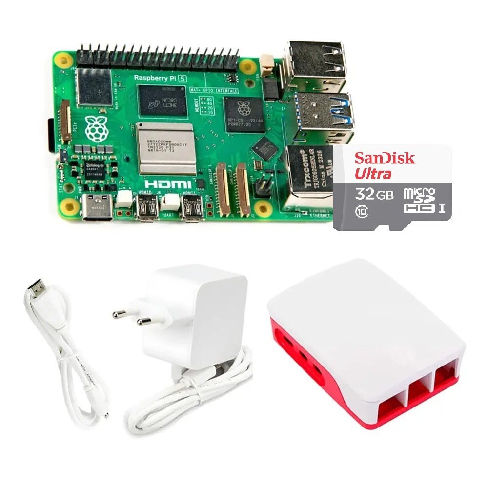 Kit Raspberry Pi 5 16GB con Memoria MicroSD 32GB – RaspberryPi Chile