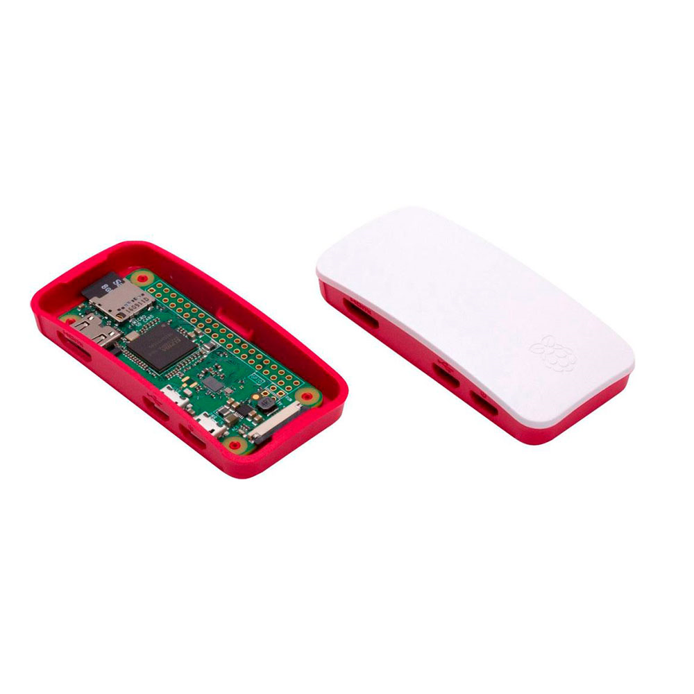 Caja Original Para Raspberry Pi Zero W - Rojo/Blanco