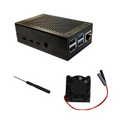 Caja Metálica para Raspberry Pi 4 B con Ventilador