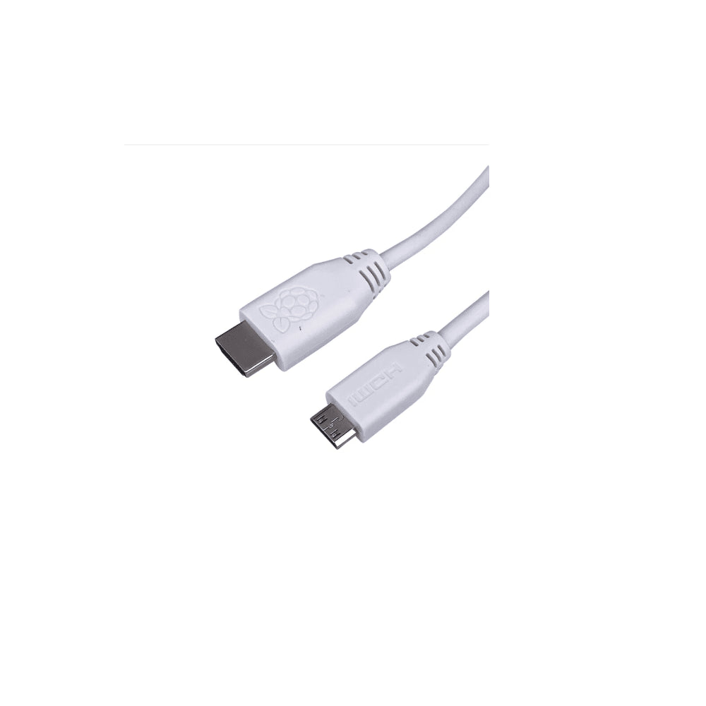Cable Oficial Raspberry HDMI a mini HDMI 1M - Blanco