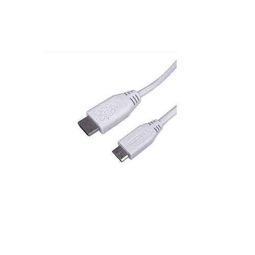 Cable Oficial Raspberry HDMI a mini HDMI 1M - Blanco
