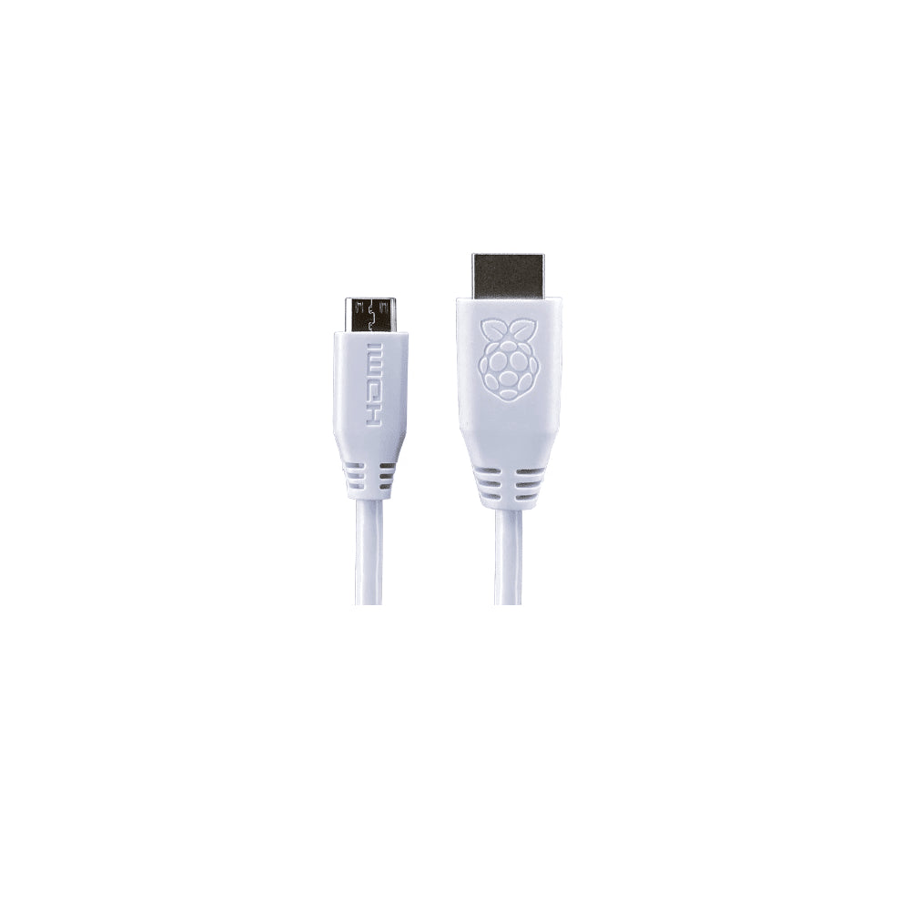 Cable Oficial Raspberry HDMI a mini HDMI 1M - Blanco