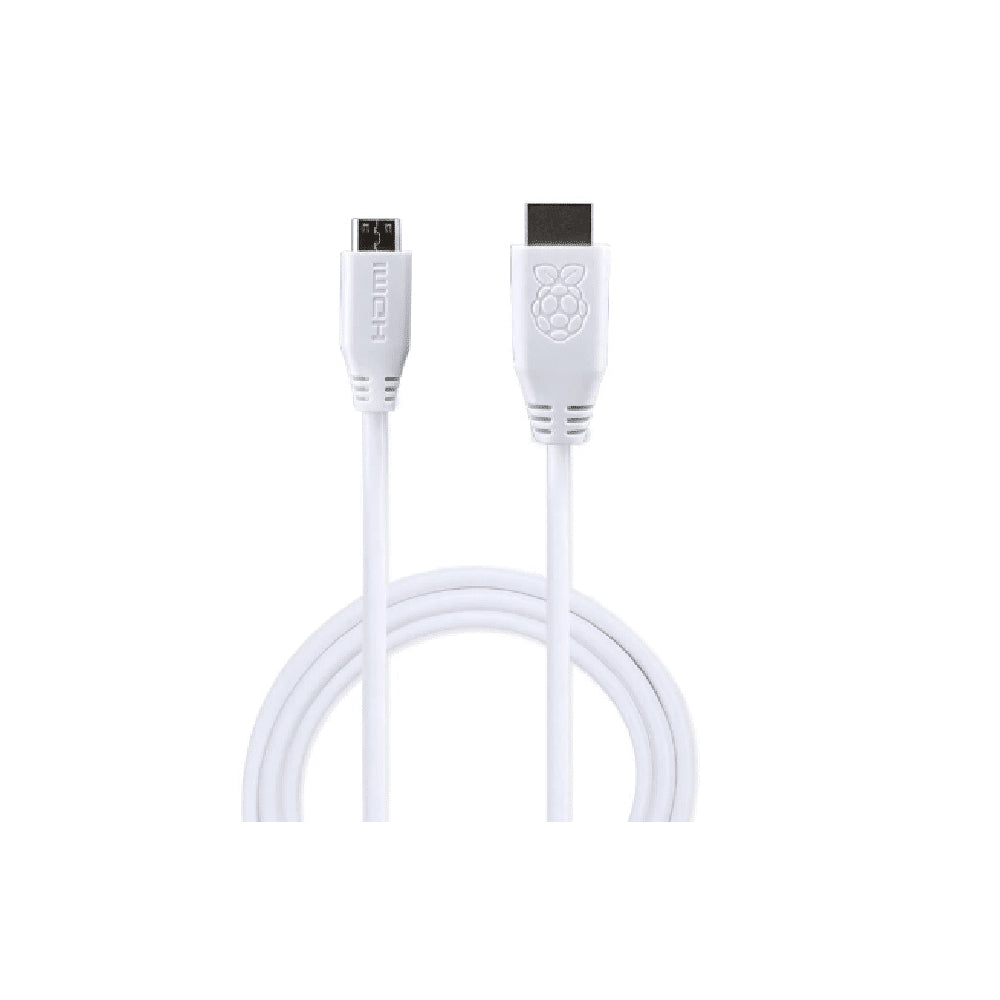 Cable Oficial Raspberry HDMI a mini HDMI 1M - Blanco