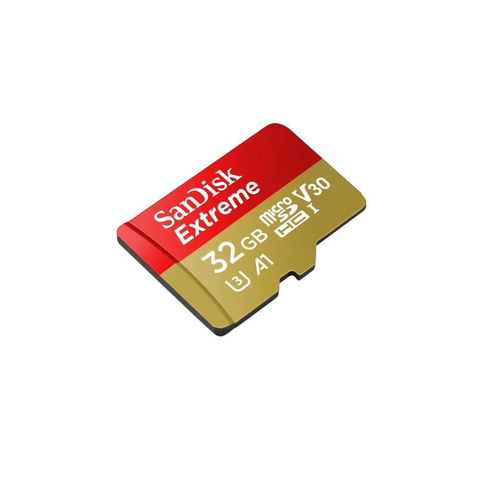 Memoria MicroSD 32GB Sandisk Extreme U3 V30 4K Lectura 100MB/s Escritura 60MB/s