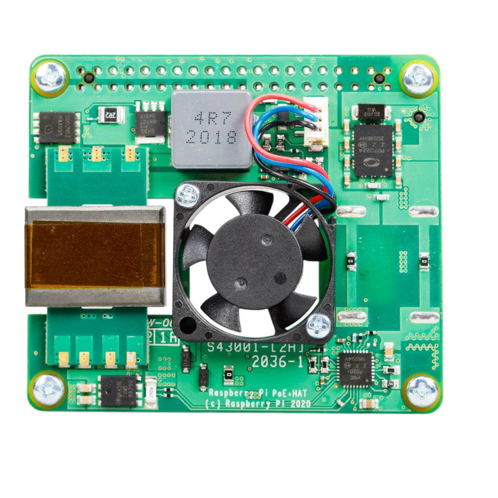 Raspberry Pi PoE+ HAT – Power Over Ethernet