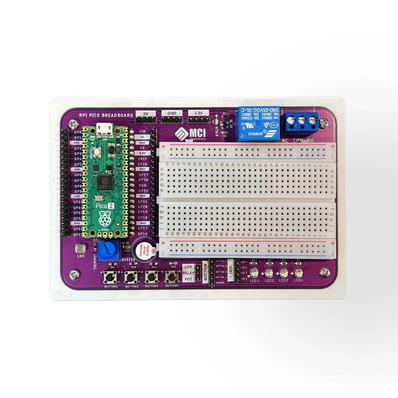 Kit de Prototipado en Breadboard para Raspberry Pi Pico