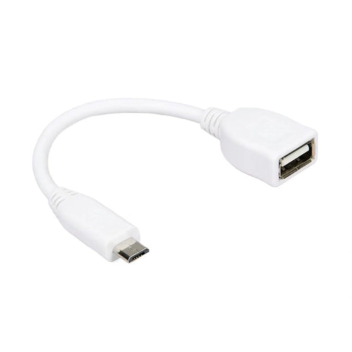 Cable Oficial Raspberry Micro USB Macho a USB A Hembra - Blanco