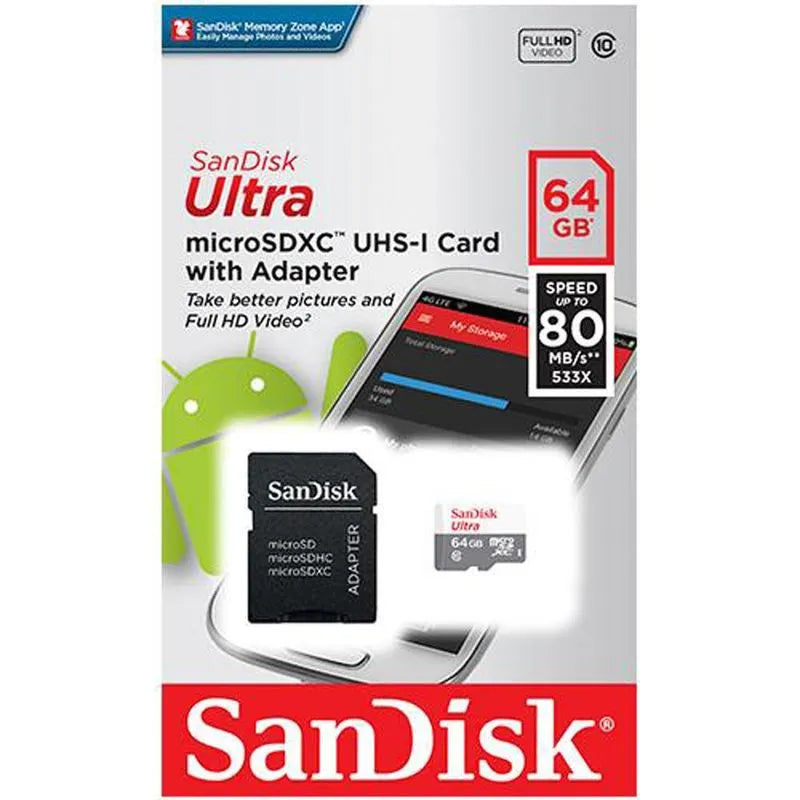 Memoria MicroSD 64GB Sandisk