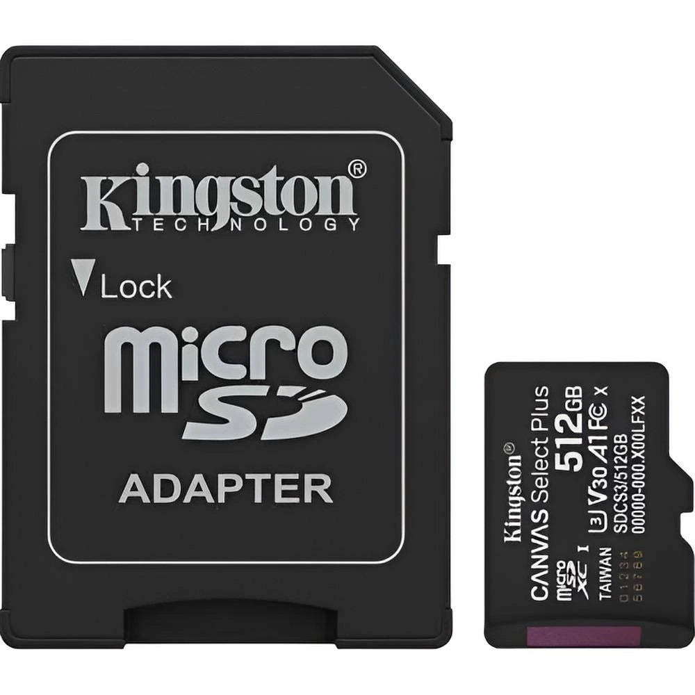 Memoria MicroSDXC 512GB Kingston Canvas Select Plus UHS-I