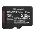 Memoria MicroSDXC 512GB Kingston Canvas Select Plus UHS-I