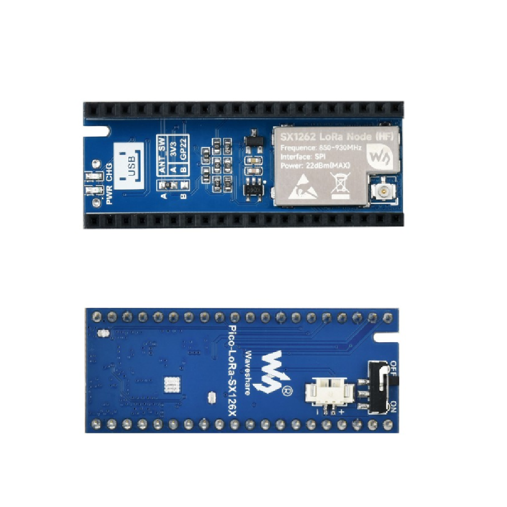 Módulo LoRaWAN SX1262 868MHz para Raspberry Pi Pico - Comunicación IoT