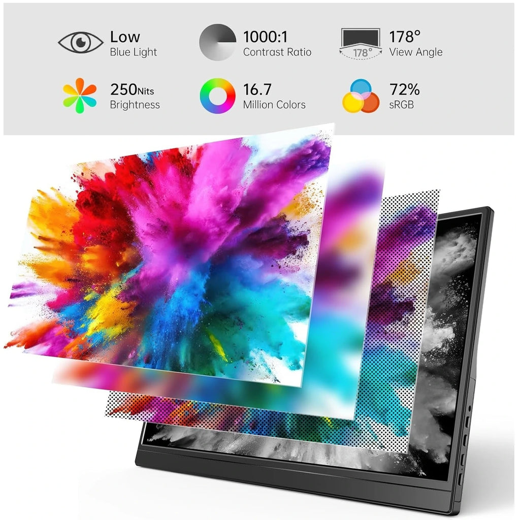 Monitor Portátil 15.6" Full HD 1080p USB-C HDMI - YXK