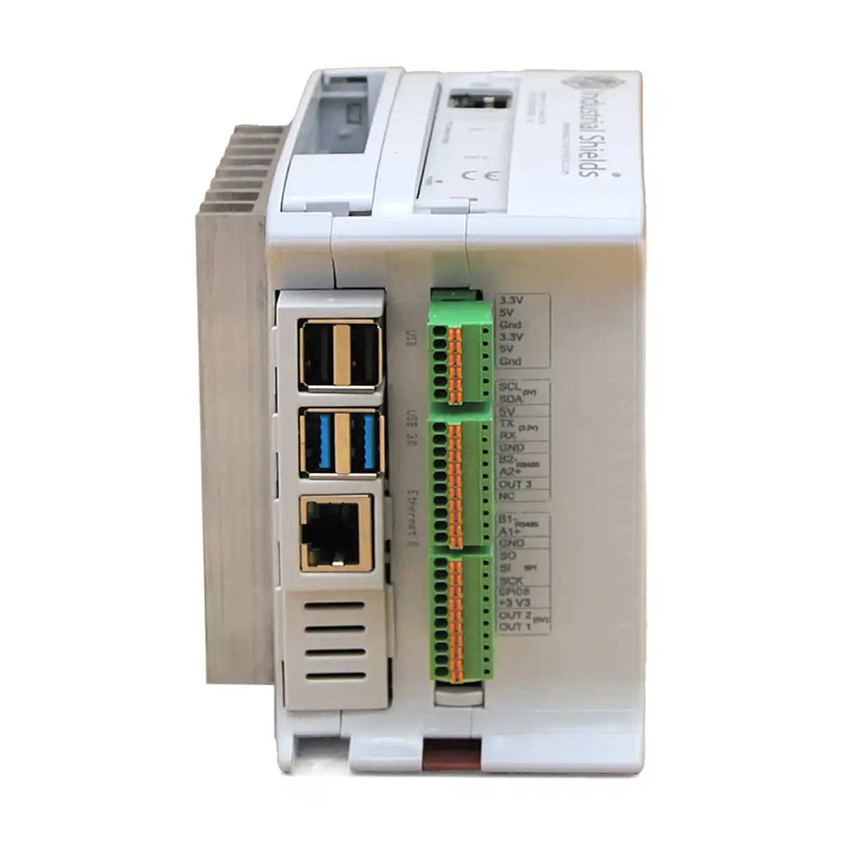 PLC Raspberry Pi CPU-Gateway con UPS Integrada y Doble Ethernet