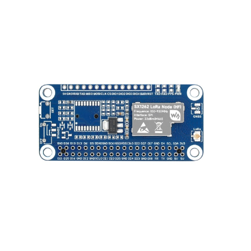 Placa de Expansión LoRaWAN SX1262 para Raspberry Pi