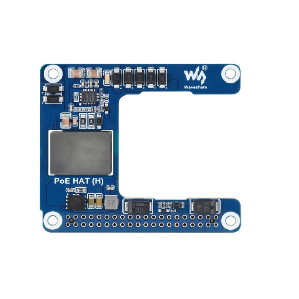PoE HAT (H) para Raspberry Pi 5 – Módulo Power Over Ethernet IEEE 802.3af/at
