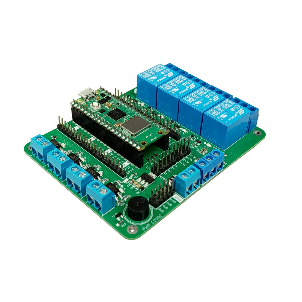 RPI Pico IO – Expansión Industrial para Raspberry Pi Pico con Relés, RS-485, Optoacopladores y Buzzer