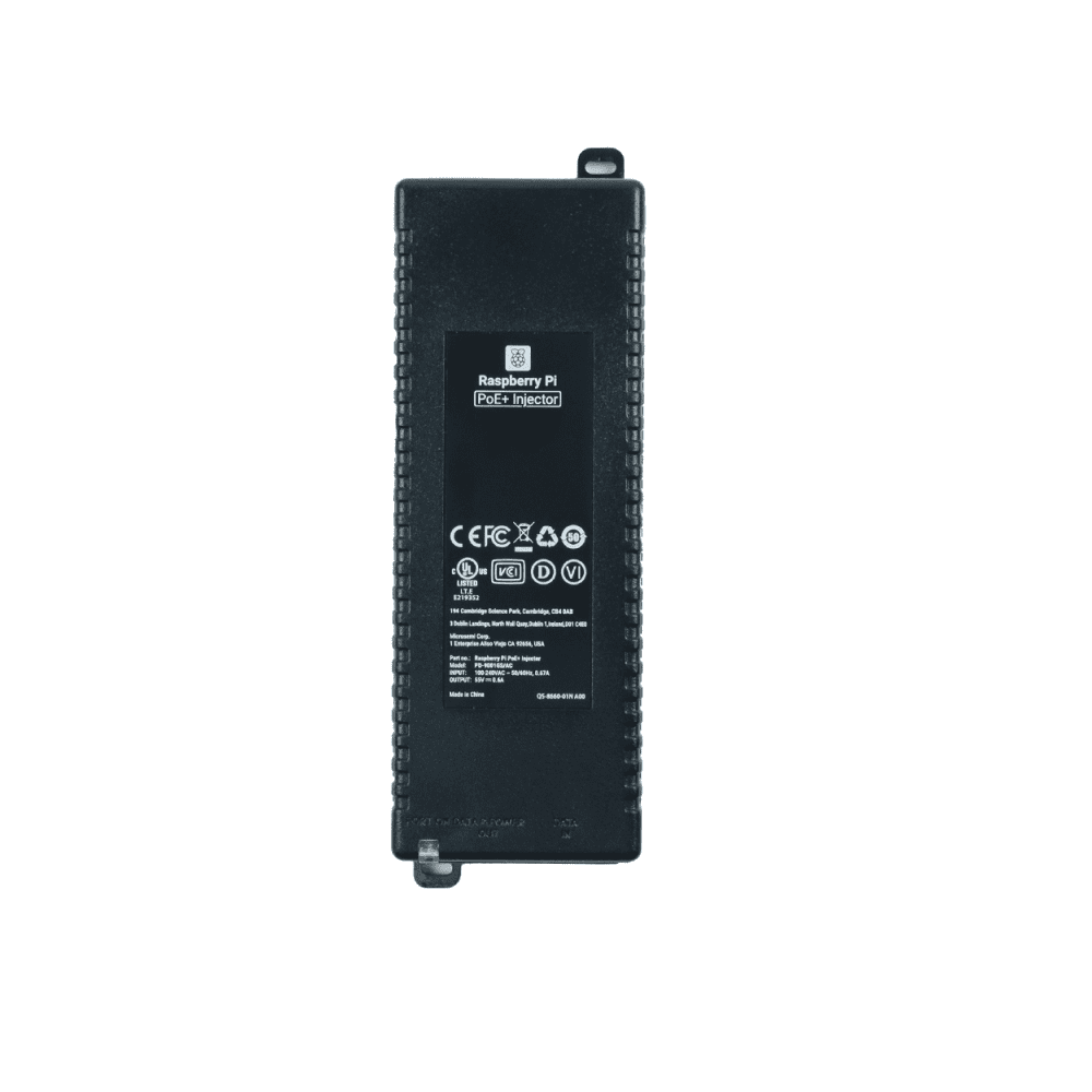 Raspberry Pi PoE+ Inyector 30W - Fuente de Alimentación PoE Oficial