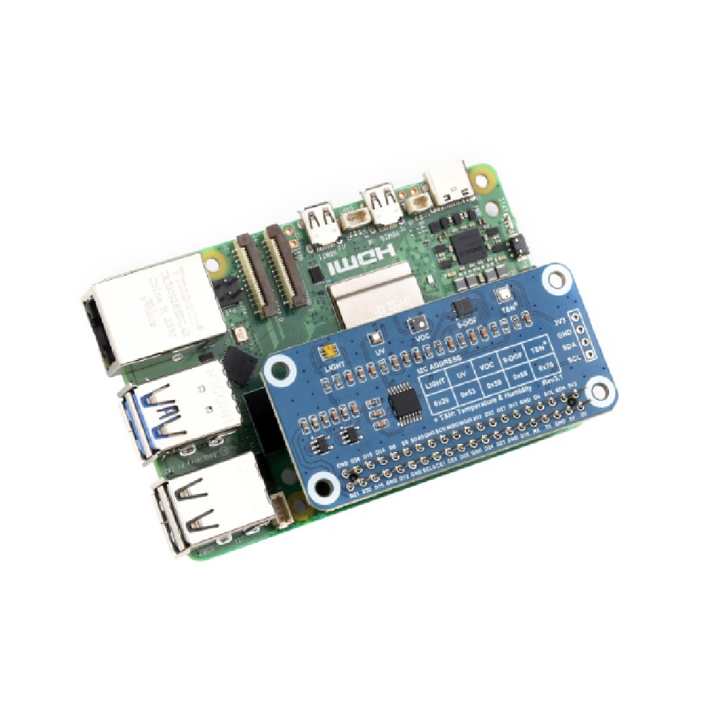 Sensor HAT para Raspberry Pi – Módulo Multisensor Ambiental I2C