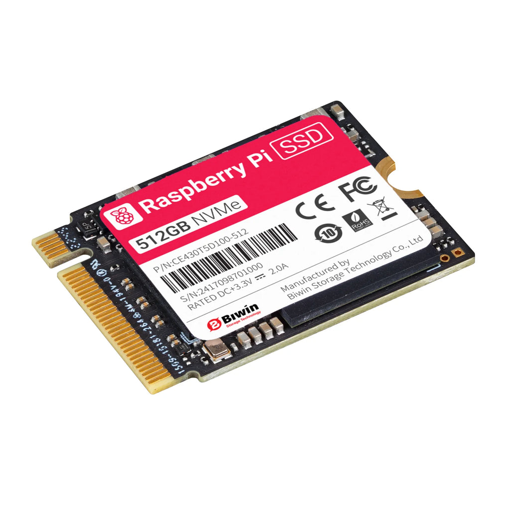 Unidad SSD 512GB Raspberry Pi - Interfaz PCIe Gen3 NVMe 2230 M.2 ...